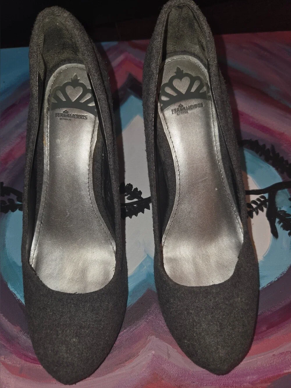 Fergalicious By Fergie Dreamer Grey Platform Wedge